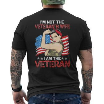 I’M Not The Veteran’S Wife I Am The Veteran Mens Back Print T-shirt | Mazezy