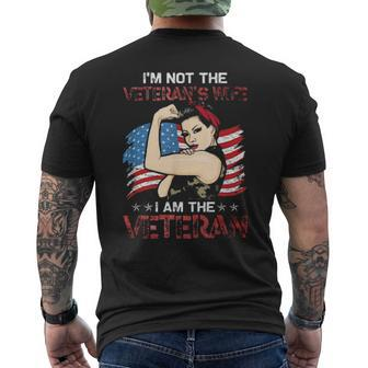 I’M Not The Veteran’S Wife I Am The Veteran Tee Mens Back Print T-shirt | Mazezy