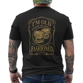 I'm Old Fashioned Whisky Cocktail T Men's T-shirt Back Print - Monsterry