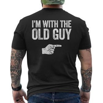 I'm With The Old Guy Matching Old Guy Costume Men's T-shirt Back Print - Thegiftio UK