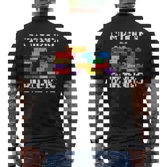 I'm Rich In Bricks Master Builder Building Blocks Men's T-shirt Back Print - Thegiftio