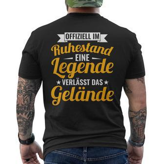 Im Ruhestand Legende Verlässt Gelände Schwarzes Kurzärmliges Herren-T-Kurzärmliges Herren-T-Shirt für Herren - Seseable