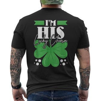 I'm His Shamrock Couple St Patrick's Day Men's T-shirt Back Print - Thegiftio UK