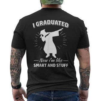 Now I'm Like Smart And Stuff Graduation Men's T-shirt Back Print - Monsterry UK