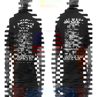 I'm Voting For The Convicted Felon 2024 Pro Trump Men's T-shirt Back Print | Mazezy