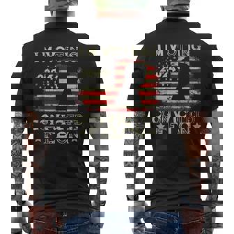 I'm Voting Convicted Felon Pro Trump 2024 Men's T-shirt Back Print | Mazezy