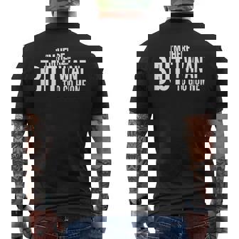 I'm Here But I Want To Go Home Men's T-shirt Back Print - Monsterry