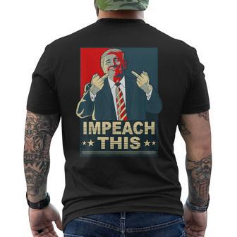 Impeach This Vote Pro President Donald Trump Republican Men's T-shirt Back Print - Thegiftio UK