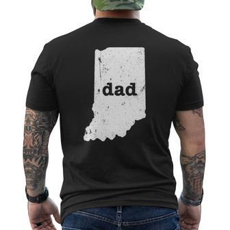 Indiana Dad To Dad From Daughter Dad Mens Back Print T-shirt | Mazezy