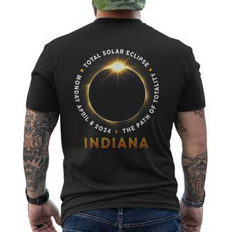 Indiana Total Solar Eclipse 2024 Totality 040824 America Men's T-shirt Back Print - Monsterry AU