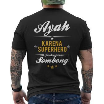 Indonesian Dad Father's Day Indonesian Men's T-shirt Back Print - Monsterry CA