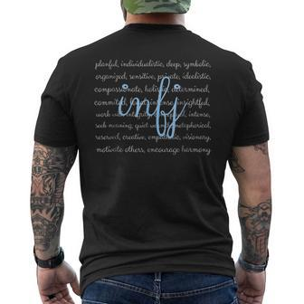 Infj Personality Type Introvert Description Traits T Shirt Mens Back Print T-shirt - Thegiftio UK
