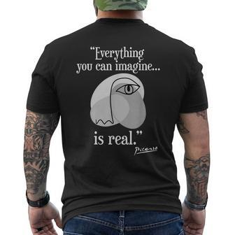 Inspirational Quote Pablo Picasso Men's T-shirt Back Print - Monsterry UK