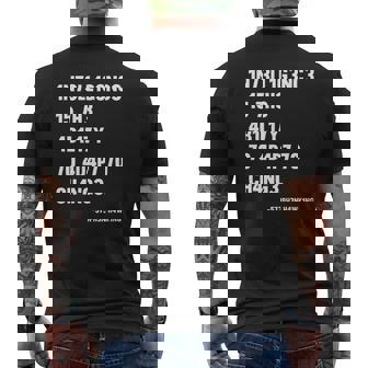 Intelligence Is The Ability To Adapt To Change Tshirt Mens Back Print T-shirt - Thegiftio