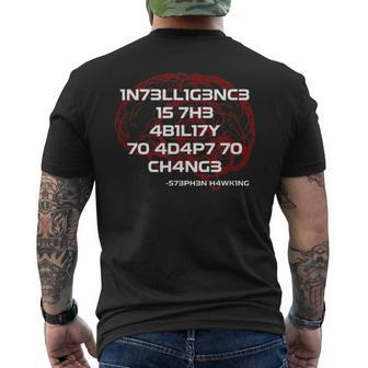 Intelligence Is Men's T-shirt Back Print - Seseable