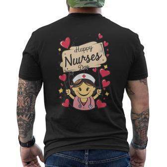 International And National Nurses Day Happy Nurses Day Men's T-shirt Back Print - Thegiftio UK