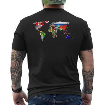 International World Flags Flag Of The Countries Of The World Men's T-shirt Back Print - Monsterry UK