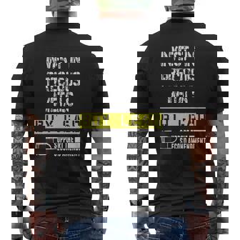 Invest In Precious Metals Buys Lead Mens Back Print T-shirt - Thegiftio