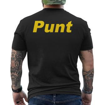 Iowa Football Punt Men's T-shirt Back Print - Thegiftio UK