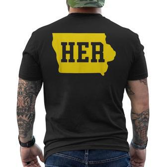 Iowa Her Men's T-shirt Back Print - Monsterry