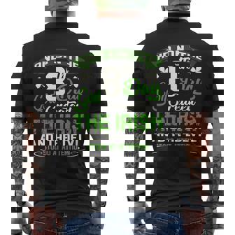 Irish On The 8Th Day God Created The Irish Mens Back Print T-shirt - Thegiftio