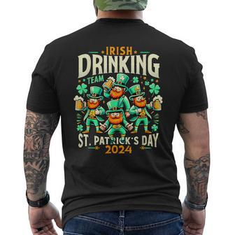 Irish Drinking Team Irish Beer Lovers St Patrick's Day 2024 Men's T-shirt Back Print - Thegiftio