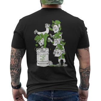 Irish Keg Stand Friday Beer Men's T-shirt Back Print - Monsterry