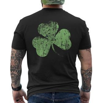Irish Shamrock Ireland Emblem Flag Shamrock Vintage Men's T-shirt Back Print - Monsterry UK