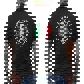 Irish Temper Italian Attitude Mens Back Print T-shirt - Thegiftio