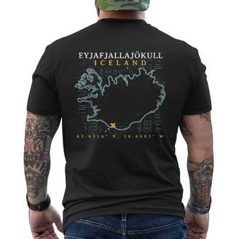 Island Eyjafjallajökull T-Shirt mit Rückendruck - Seseable