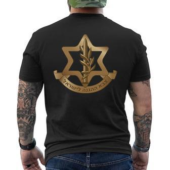 Israel Defense Force Idf Israeli Armed Forces Emblem Men's T-shirt Back Print | Mazezy