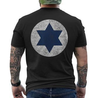 Israeli Air Force Israel Defense Roundel Flag Star Of David Men's T-shirt Back Print - Monsterry UK