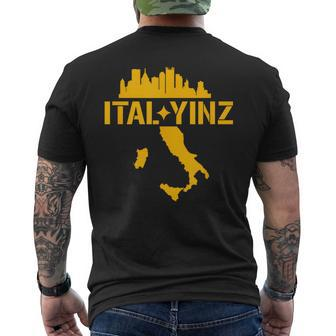 Ital Yinz Italian Pittsburgher Men's T-shirt Back Print - Thegiftio UK