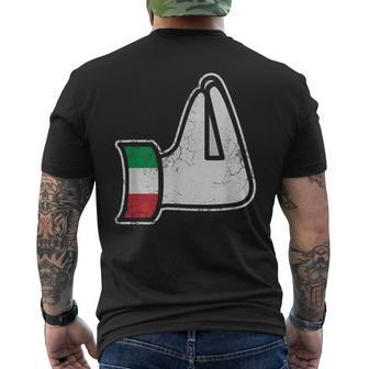 Italia Italian Italy Hand Gesture Italiano Humor Men's T-shirt Back Print - Thegiftio UK