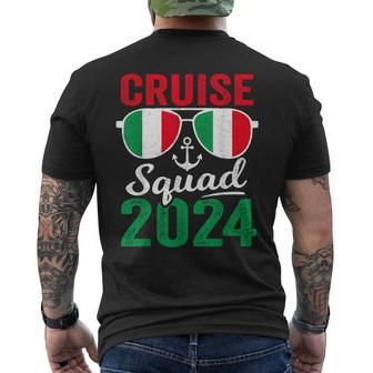 Italy Cruise Squad 2024 Summer Vacation Matching Family Men's T-shirt Back Print | Mazezy AU