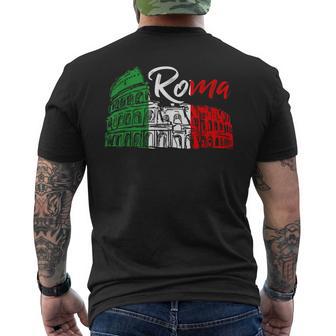 Italy Lover Cute Italian Italia Roma Men's T-shirt Back Print - Monsterry