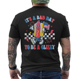 It’S A Bad Day To Be A Glizzy 4Th Of July Hotdog 4Th Men's T-shirt Back Print - Monsterry AU