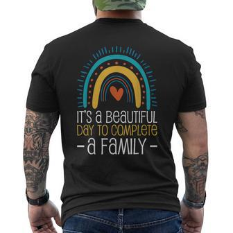 It’S A Beautiful Day To Complete A Family Adoption Day Men's T-shirt Back Print - Seseable