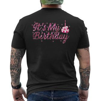 It's My Birthday Women N And Girls Men's T-shirt Back Print - Monsterry
