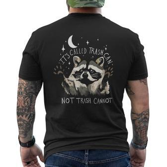 It's Called Trash Can Not Trash Cannot Retro Vintage Raccoon Men's T-shirt Back Print - Seseable