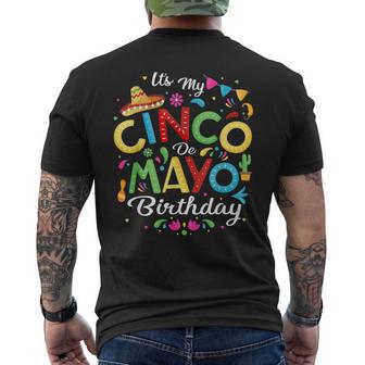 It's My Cinco De Mayo Birthday Cinco De Mayo Birthday Men's T-shirt Back Print - Monsterry UK