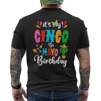 It's My Cinco De Mayo Birthday Mexican Matching Family Party Men's T-shirt Back Print | Mazezy CA