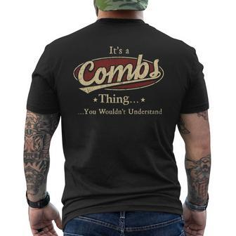 Its A COMBS Thing You Wouldnt Understand Shirt COMBS Last Name Shirt With Name Printed COMBS Mens Back Print T-shirt - Thegiftio