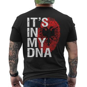 It's In My Dna Albanian Patriot Proud Albania Flag Men's T-shirt Back Print - Thegiftio UK