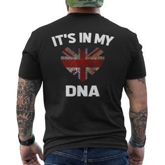 It's In My Dna British Flag Union Jack Britain Uk Men's T-shirt Back Print - Monsterry