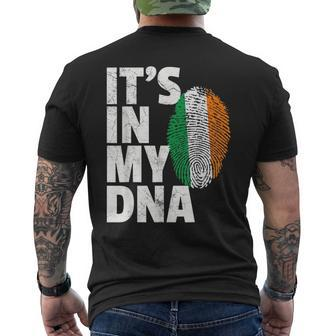It's In My Dna Irish Ireland Flag National Pride Roots Men's T-shirt Back Print - Thegiftio UK