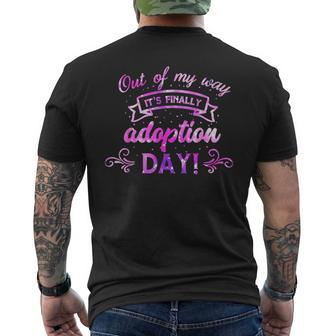 Out Of My Way It’S Finally Adoption Day For Gotcha Day 2023 Men's T-shirt Back Print - Seseable