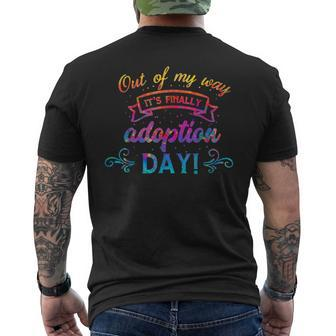 Out Of My Way It’S Finally Adoption Day Gotcha Day 2023 Men's T-shirt Back Print - Seseable