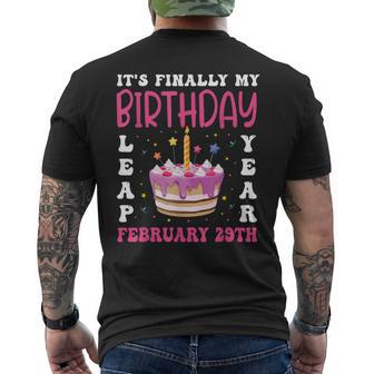 It's Finally My Birthday Leap Year 2024 Birthday Leap Day Men's T-shirt Back Print | Seseable UK