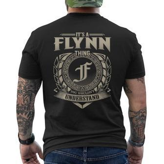 It's A Flynn Thing You Wouldn't Understand Name Vintage Men's T-shirt Back Print - Seseable